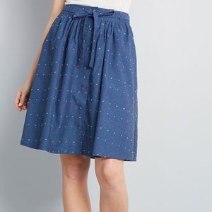 LAST CHANCE!! Modcloth chambray skirt